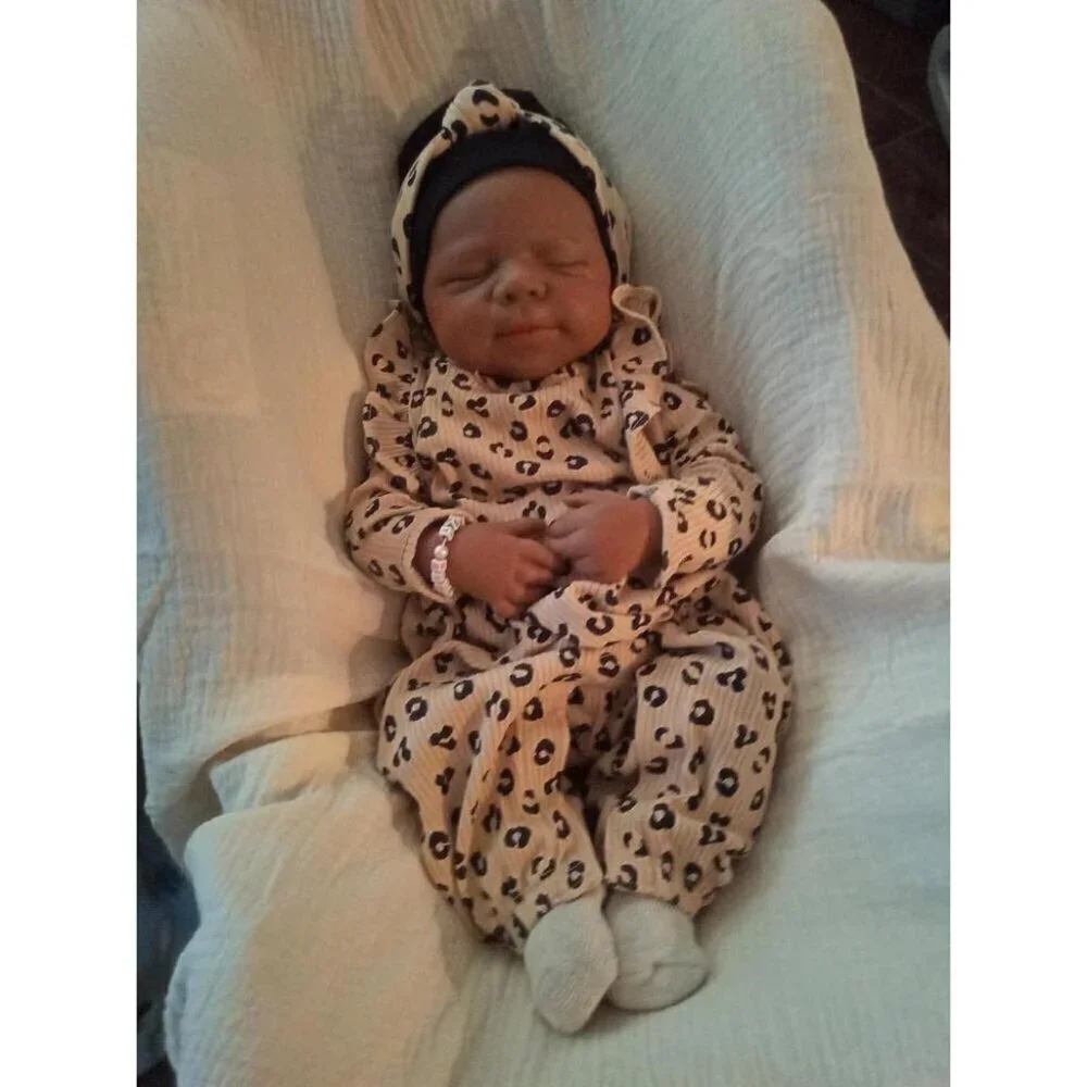 🆕20Inch Lifelike Full Silicone Body Alisa-tan Newborn Girl Reborn Baby Doll